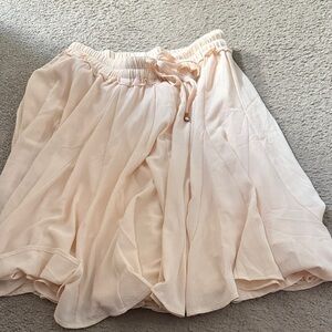 Light Blush cream colored mod shop size medium Flow Skirt - Elastic Waist